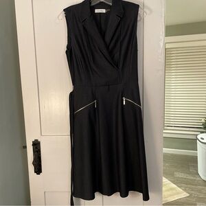 Calvin Klein Navy Sleeveless Dress Size 4